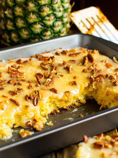 Pineapple Sheet Cake Recipe Spicy Southern Kitchen
