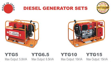 Yanmar Brand Ytg Series Made In Japan Diesel Generators Available