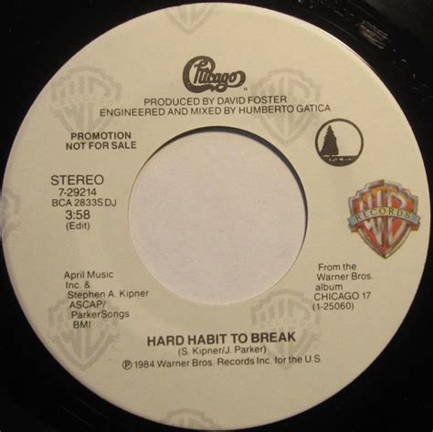 Chicago Hard Habit To Break 1984 Src Vinyl Discogs