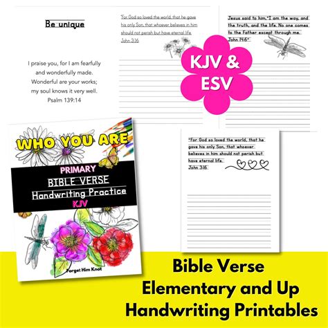 Bible Verse Handwriting Printables Who You Are Forget Him Knot