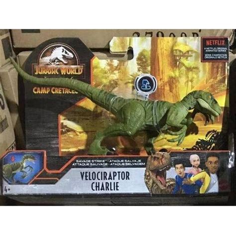 Mattel Velociraptor Charlie Jurassic World Camp Cretaceous Savage Strike Dinosaur Hobbies