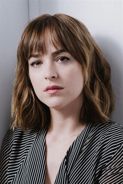 Trying a full bang wig will be the best way to try out. Pin on Dakota Johnson