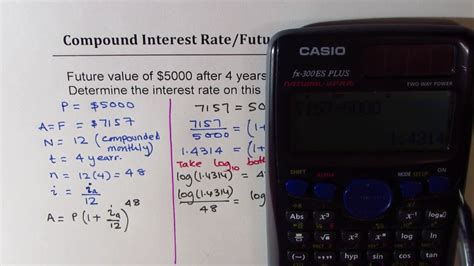 How To Find Interest Rate From Future Value Compounded Monthly Youtube