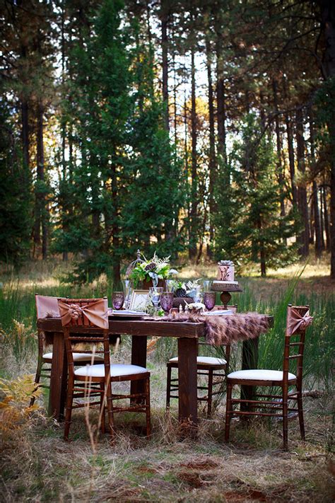 Romantic Forest Wedding Inspiration Glamour And Grace