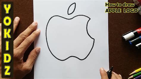 How To Draw The Apple Logo Step By Step Youtube Images And Photos Finder