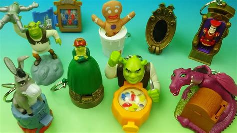 2001 Shrek Set Of 9 Burger King Movie Collectibles Full Collection