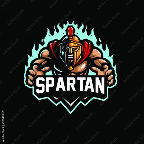 Spartan Strength Esport Logo Gaming Stock Vector Adobe Stock