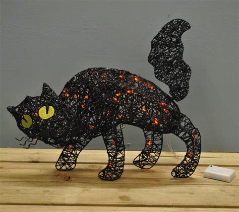Black Cat Halloween Light Decoration By Garden Selections
