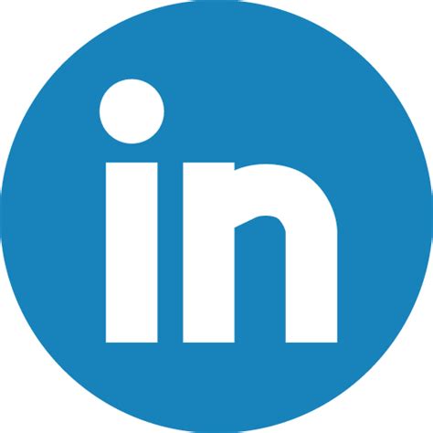 Linkedin Icon Basic Round Social Iconpack S Icons
