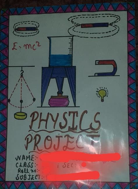 Physics Project Cover Page Physics Projects Physics Project Cover Page