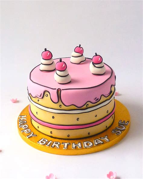 Cartoon Birthday Cake Karens Cakes