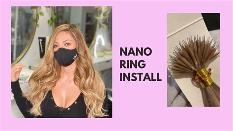 Installing Nano Ring Nano Link Hair Extensions YouTube