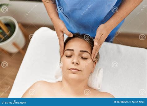 Woman Couple Having Facial Massage At Beauty Center Stock Image Image Of Wellness Young