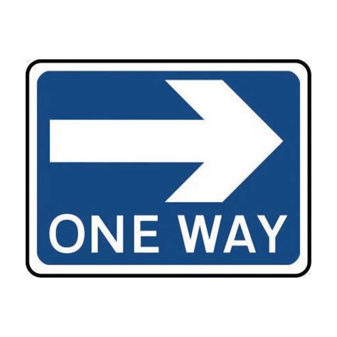 Information Traffic Signs One Way Right General Traffic Signs
