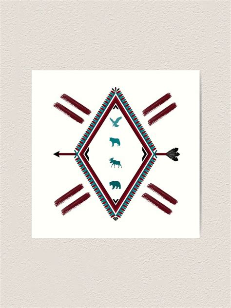 Native American Spirit Animal Art Print By Ornissimdesigns Redbubble