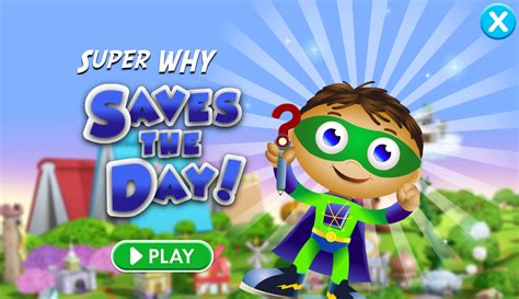🕹️ Play Super Why Saves The Day Game Free Online Alphabet Video Game