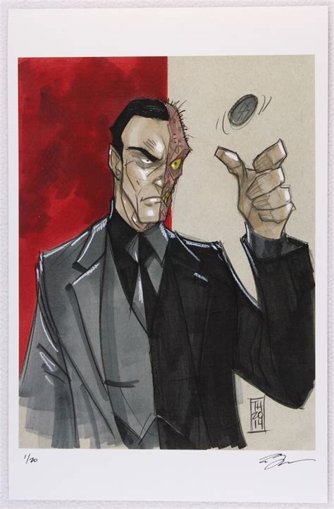 Two Face Batman Villain Series Signed Limited Edition 11x17