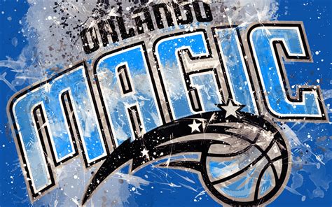 Download Wallpapers Orlando Magic 4k Grunge Art Logo American