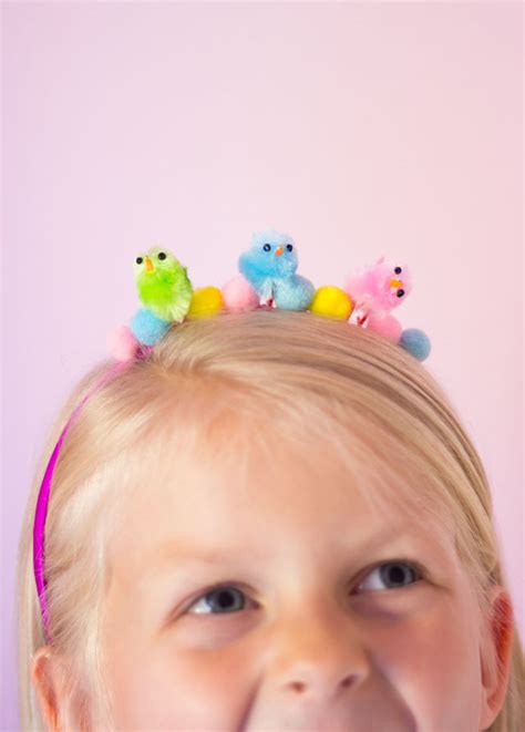 Easter Kids Craft Baby Chick Headbands Design Improvised