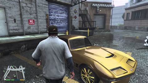 Grand Theft Auto V custom car in story mode - YouTube