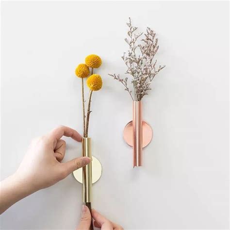 Modern Wall Mounted Metal Vase Livyluxe