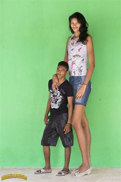 Tall Elisany And Tiny Boyfriend By Lowerrider Tall Women Fashion