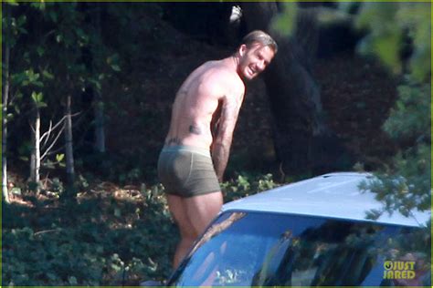 Photo David Beckham Shirtless Briefs H M Photoshoot Beverly Hills 03