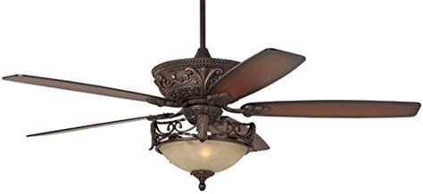 60 Casa Montego Vintage Ceiling Fan With Light Led Bronze Teak Shaded