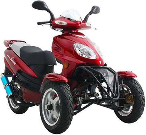 Find the best electric scooter price! 2014 Sunny 50cc Super Trike Scooter Moped Sale From ...
