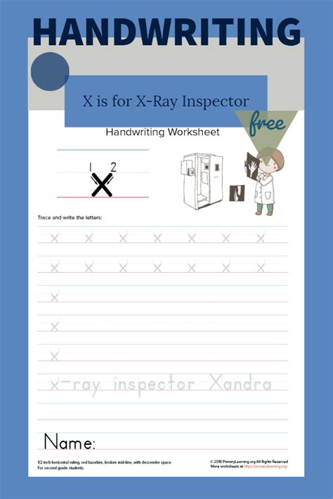 X Ray Inspector Xavier Is Here To Help Your Students Practice The