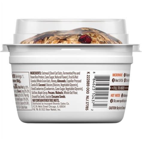 Bear Naked Fruit And Nut Granola And Steel Cut Oatmeal 2 3 Oz Pick