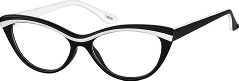 Zenni Womens Cat Eye Prescription Eyeglasses Black Tortoiseshell