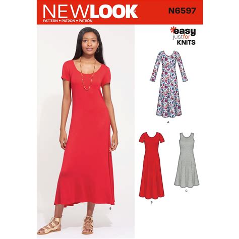 Its highly configurable and works in desktop as well mobile os browser (supports touch based gesture). New Look Sewing Pattern N6597 Misses Knit Dress