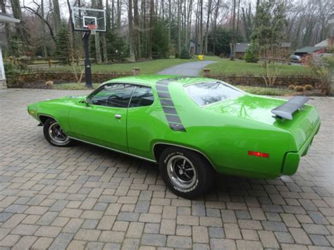 1971 Plymouth Road Runner Tribute Car 340 Auto Sassy Grass Restored