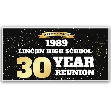 High School Class Reunion Personalized Banner By Pblast Personalized