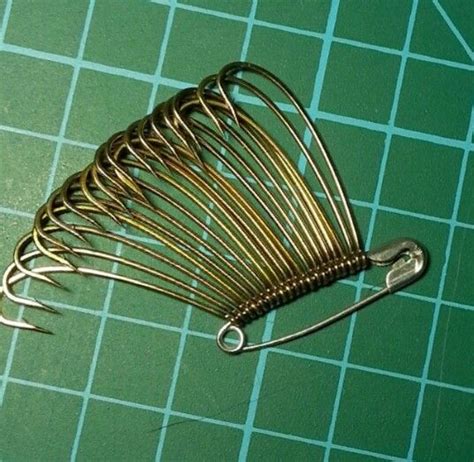 Fishing Hook Storage On A Safety Pin Safety Pin Safety Safety Tips