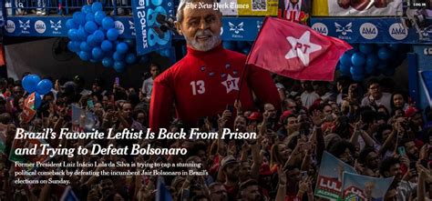 New York Times destaca provável volta épica de Lula ao poder Pensar Piauí