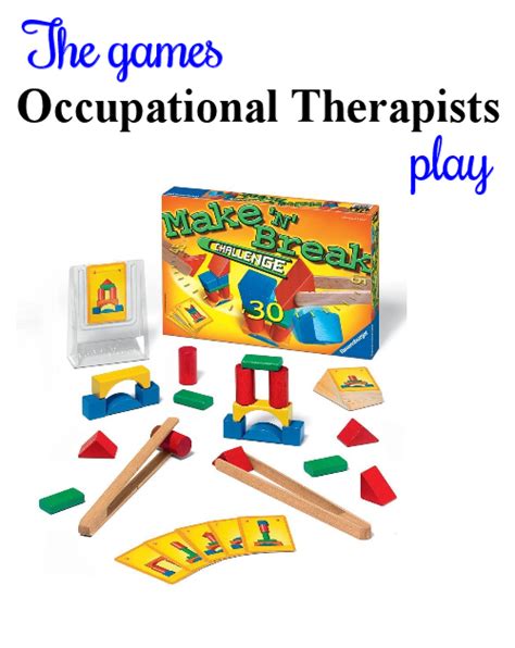 Make N Break Challenge Therapy Games Play Therapy Games Visual