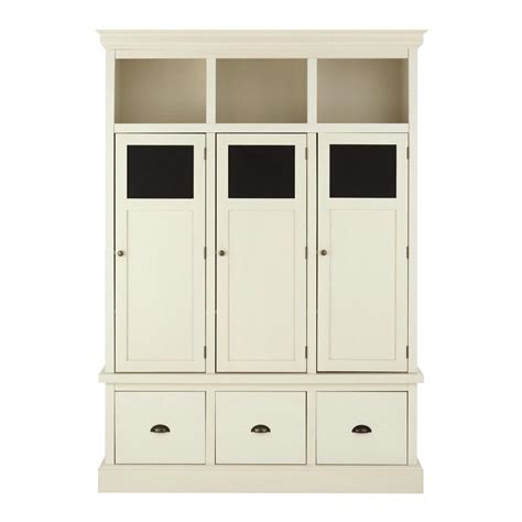 Home Decorators Collection Shelton Wood Storage Locker In Polar White