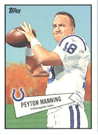 Brady's card has surpassed his by a long shot. Amazon.com: 2010 Topps Football Card #52B-1 Peyton Manning ...