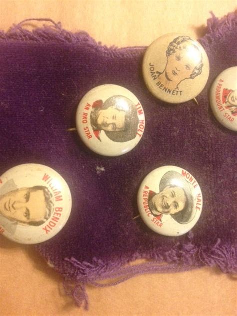 Vintage Cracker Jack Pins Hollywood Movie Stars Pinback Actors Etsy