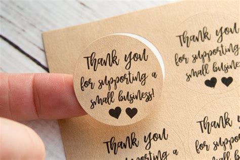 Thank you for supporting my small business cards. Thank you for supporting a small business by TaggedWithLoveShop | Business stickers, Business ...