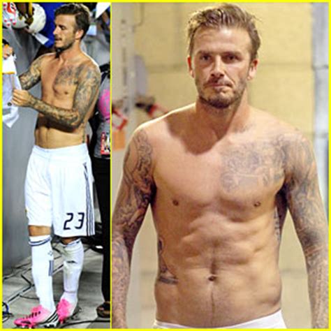 David Beckham Shirtless Galaxy Game David Beckham Shirtless Just Jared Entertainment