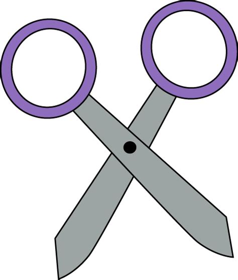 Purple Scissors Clip Art Purple Scissors Vector Image Image 8279
