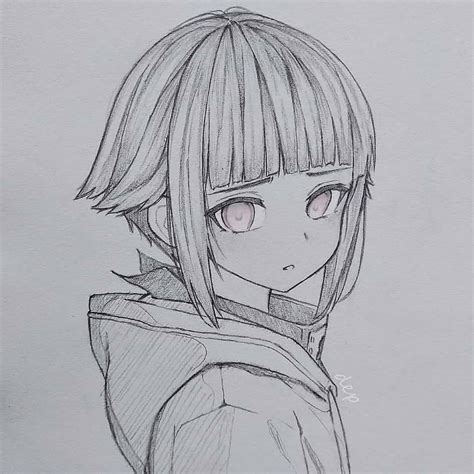 Esboço Hinata Anime Face Drawing Anime Drawings Anime Sketch