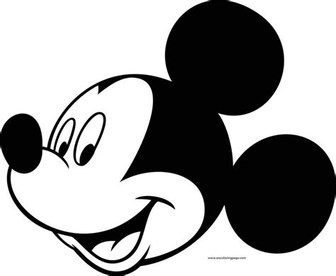 Mickey Mouse Face Coloring Pages Print Misc Mickey Mouse Coloring