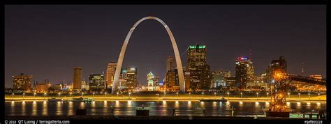 Panoramic Picturephoto St Louis Skyline From Mississippi River