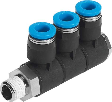 Qslv3 14 6 Festo Qslv Series Multi Connector Fitting Threaded To