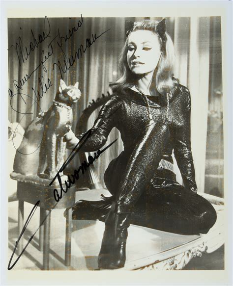 Julie Newmar Signed Photo As Catwoman From The Batman Television Series