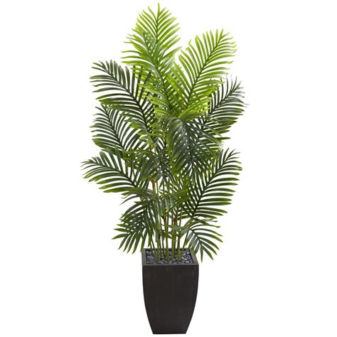 Nearly Natural Indoor 55 Ft Paradise Palm Artificial Tree In Square